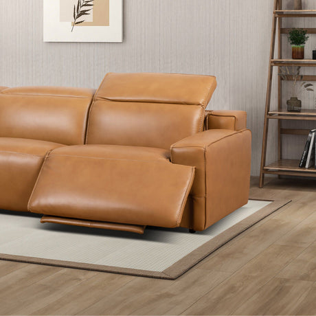 Urbana - Triple Power Recliner Sofa - Tan - view 3