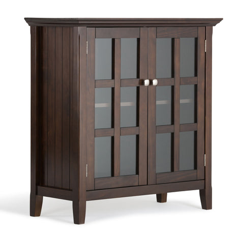 Acadian - Low Storage Cabinet - Brunette Brown by Simpli-Home | Bel Furniture