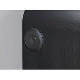Beverly - Nightstand With Cooler And Speaker, LED Light, Rounded Sides - Black White
