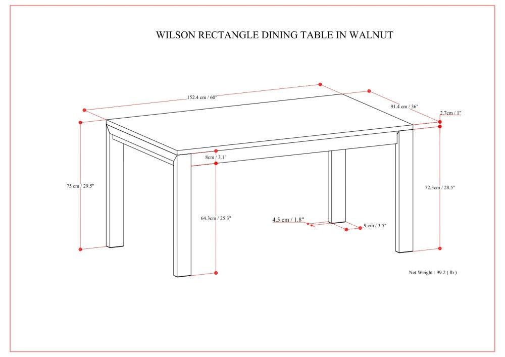 Wilson - Handcrafted Dining Table