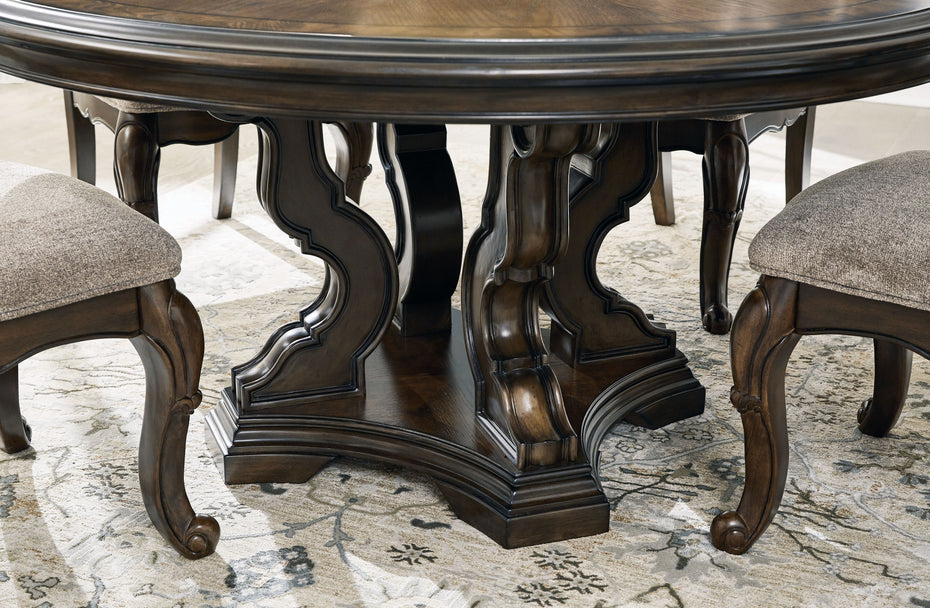 Maylee - Dark Brown - Dining Table