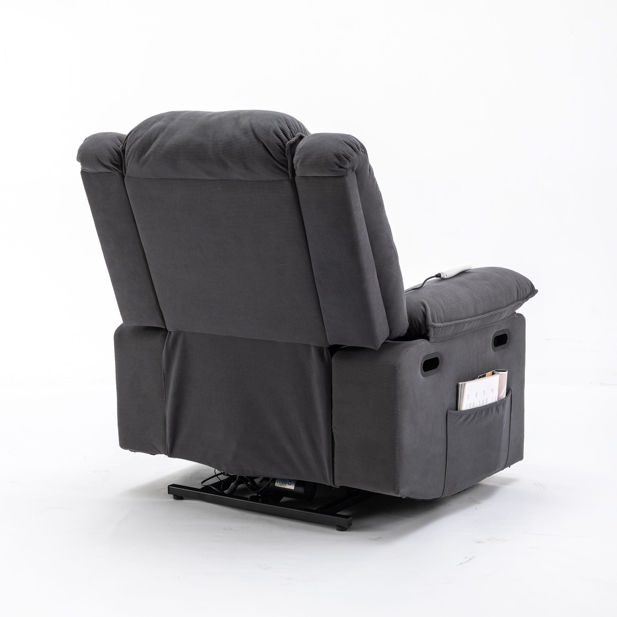 Massage Recliner, Power Lift Chair For Elderly With Adjustable Massage And Heating Function, Recliner Chair With Infinite Position And Side Pocket For Living Room