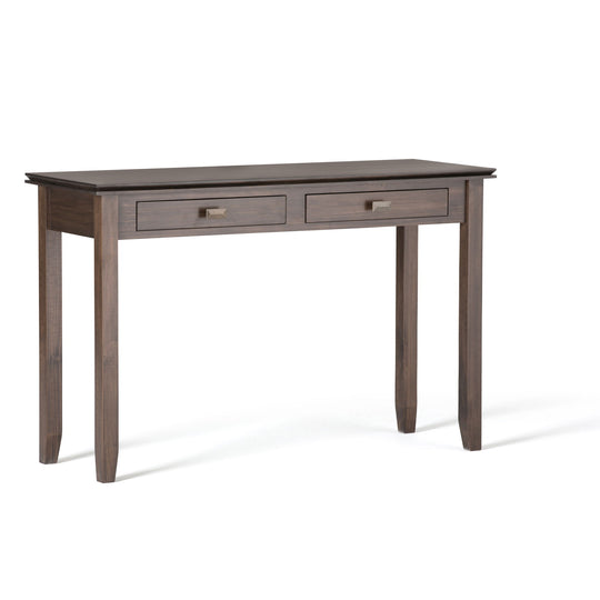 Artisan - Handcrafted Console Sofa Table Dark Brown by Simpli-Home | Bel Furniture