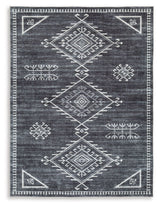 Arloman - Area Rug Black 5' x 7' by Signature Design by Ashley® | Bel Furniture