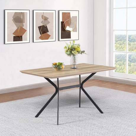Edgecreek - Composite Wood Dining Table - Light Brown by Coaster Fine Furniture | Bel Furniture