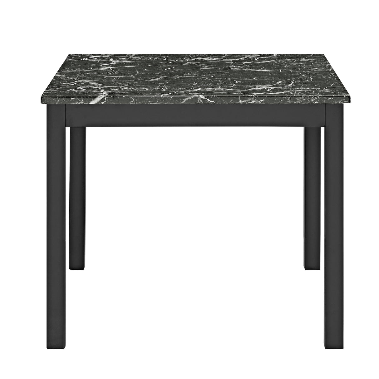 Lennon - 5 Piece Counter Height Set - All Black by Crown Mark | Bel Furniture