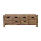 Esther - 6-Drawer Solid Wood Coffee Table - Natural by CoasterElevations | Bel Furniture