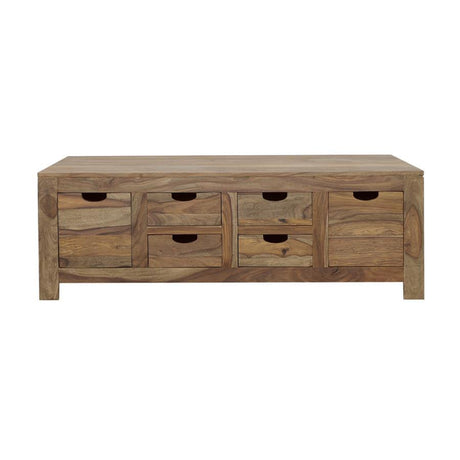 Esther - 6-Drawer Solid Wood Coffee Table - Natural by CoasterElevations | Bel Furniture