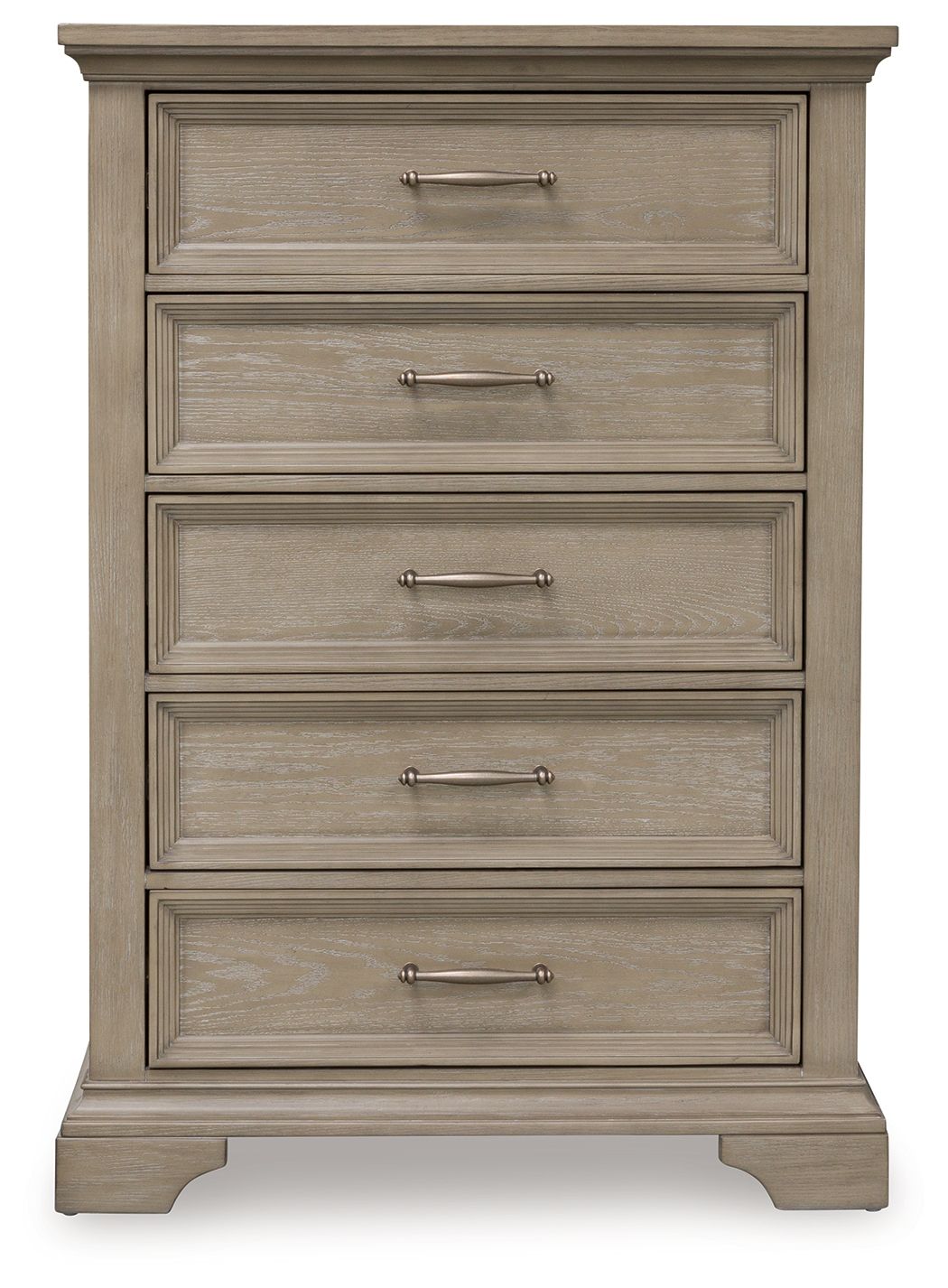 Vallardia - Five Drawer Chest - Light Grayish Brown