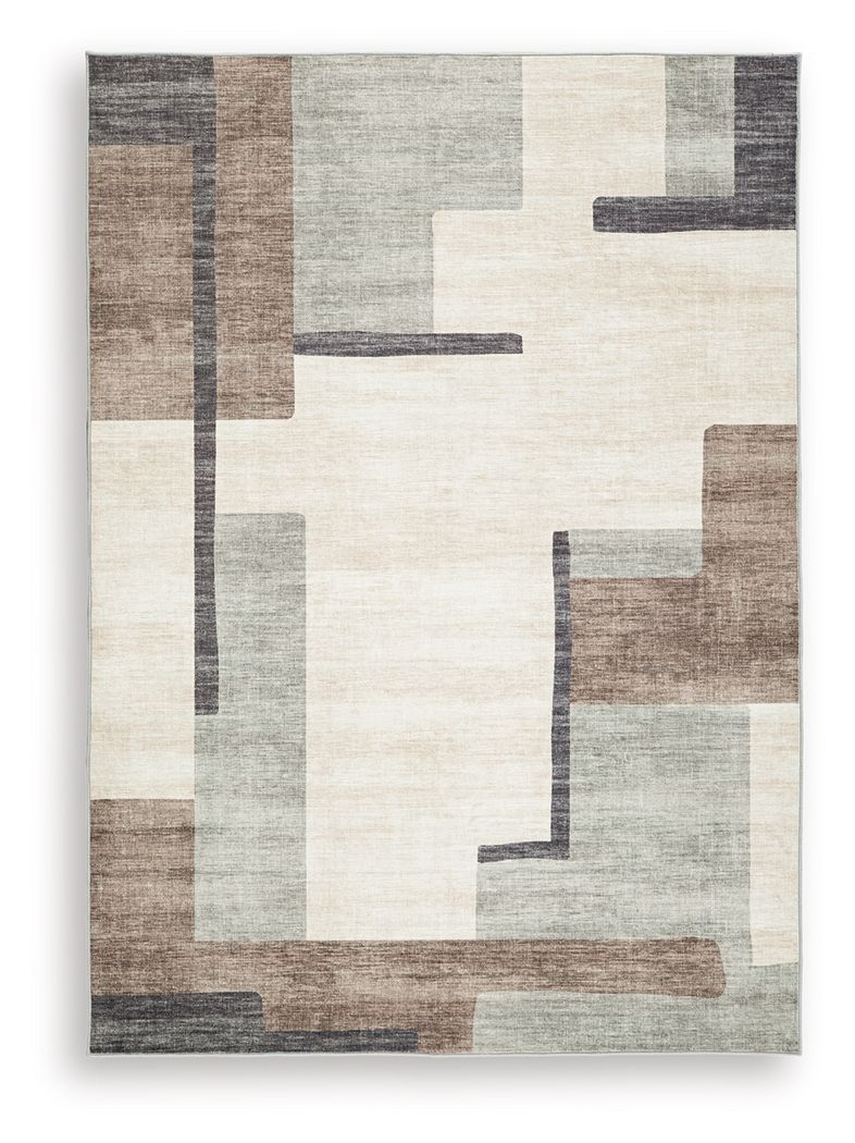 Larkport - Washable Rug Beige 5' x 7' by Signature Design by Ashley® | Bel Furniture