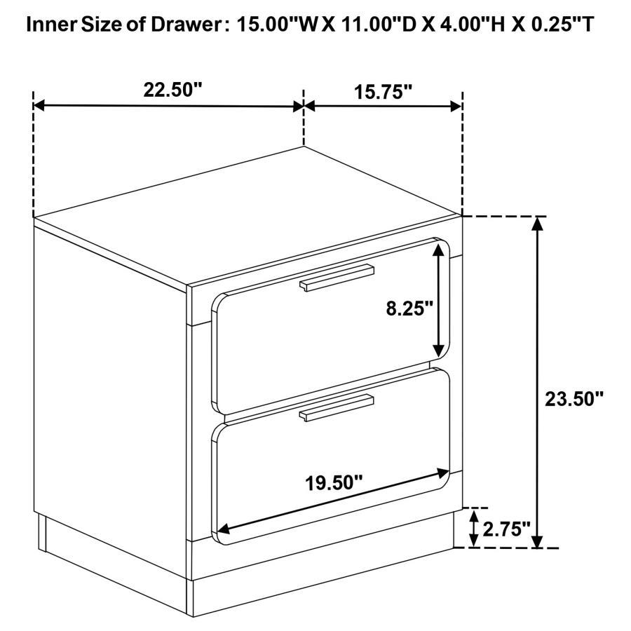 Caraway - Bedroom Set With LED Headboard