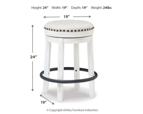 Valebeck - Upholstered Swivel Stool by Signature Design by Ashley® | Bel Furniture