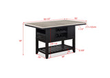 Frey - Counter Height Table - Brown