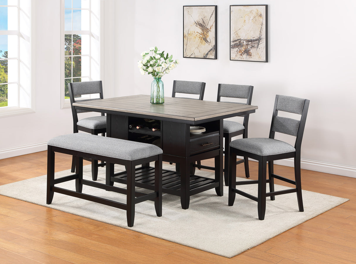Frey - Counter Height Chair (Set of 2) - Black