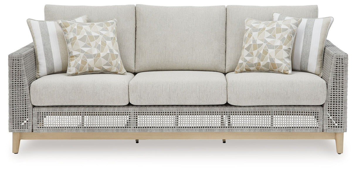 Seton Creek - Gray - Sofa With Cushion by Signature Design by Ashley® | Bel Furniture
