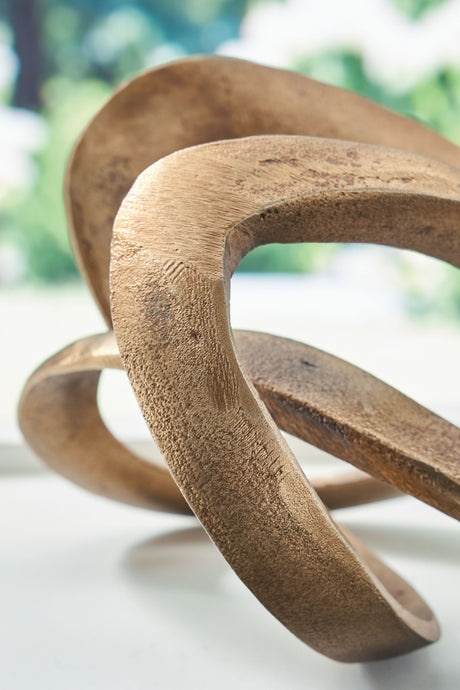 Dunnruck - Antique Brass Finish - Sculpture by Signature Design by Ashley® | Bel Furniture