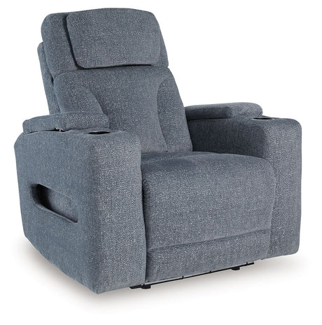 Studio Cave - Steel - Power Recliner by Signature Design by Ashley® | Bel Furniture