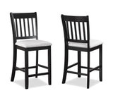 Salvador - 5 Piece Counter Height Set - Charcoal / White