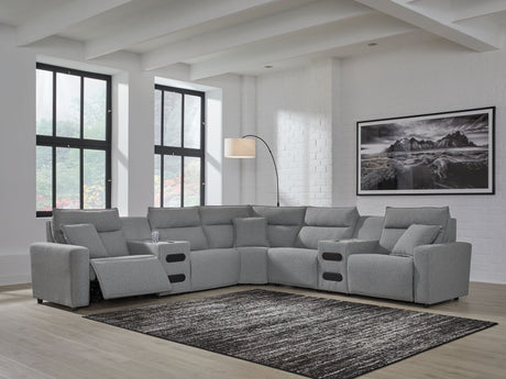 Modmax II - Reclining Sectional - Salt And Pepper - view 47