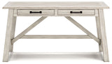 Carynhurst - Whitewash - Home Office Large Leg Desk by Signature Design by Ashley® | Bel Furniture