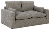 Dramatic - Granite - Loveseat by Benchcraft® | Bel Furniture