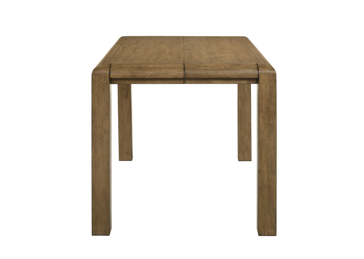 Cockrell - Counter Height Table ( With 18"Leaf) - Light Brown