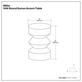 Miller - Side Table - Black / Brass - view 4