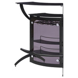 Dallas - 2-Shelf Curved Freestanding Home Bar Cabinet by CoasterEssence | Bel Furniture