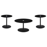 Ganso - Round Glass Top Coffee And End Table Set