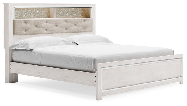 Altyra - White - King Bookcase Panel Bed by Signature Design by Ashley® | Bel Furniture