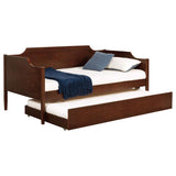 Redding - Wood Twin Daybed With Trundle - Cherry by Coaster Fine Furniture | Bel Furniture