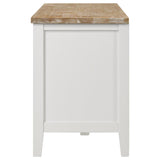 Hollis - 2 Door Wood TV Stand With Drawer - Brown And White by Coaster Fine Furniture | Bel Furniture