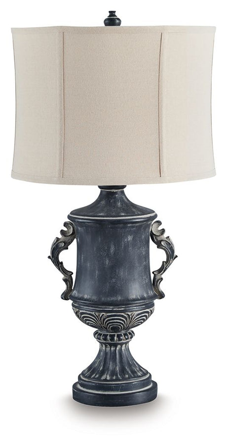 Morvanford - Antique Black - Poly Table Lamp by Signature Design by Ashley® | Bel Furniture