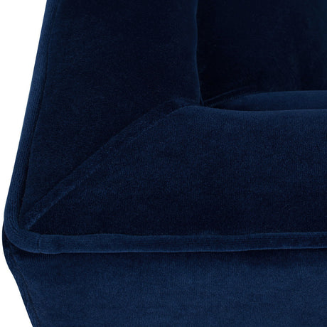 Jack - Modern Tuxedo Tufted Sofa - Navy Blue by Jennifer Taylor Home | Bel Furniture