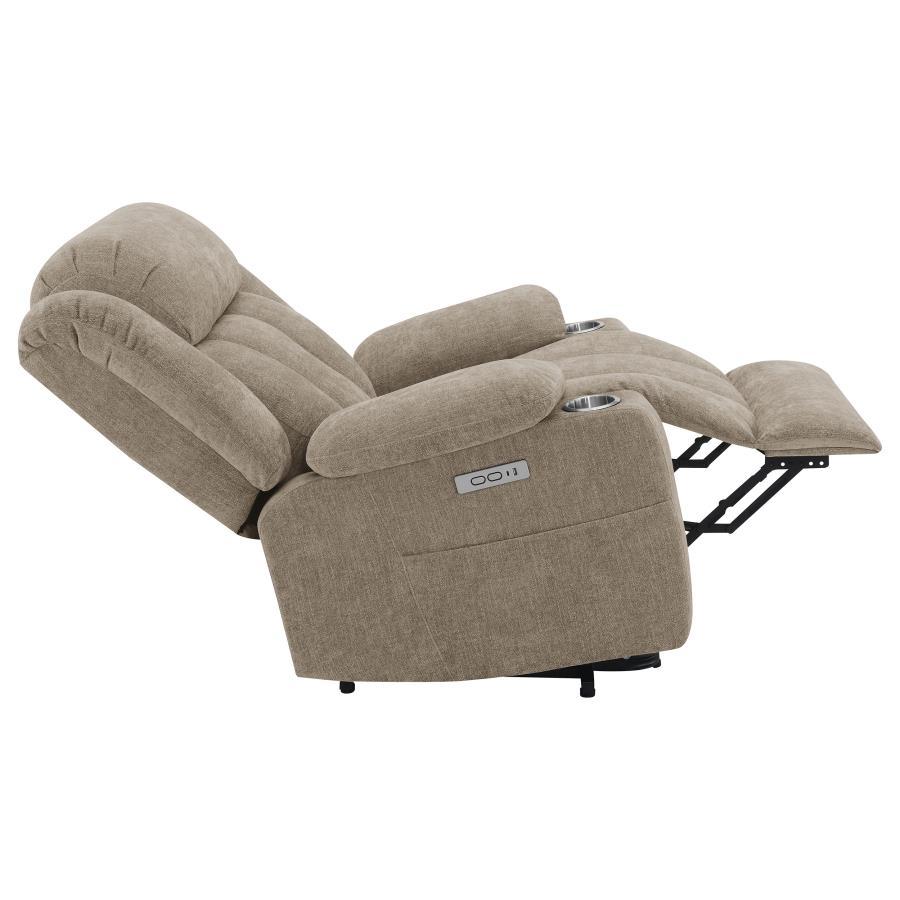 Houston - Upholstered Power Lift Recliner Chair by CoasterEveryday | Bel Furniture