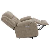 Houston - Upholstered Power Lift Recliner Chair by CoasterEveryday | Bel Furniture