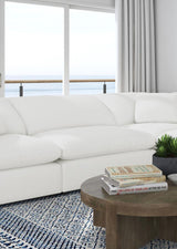 Raleigh - Boucle Upholstered Armless Chair - Ivory by Coaster Fine Furniture | Bel Furniture