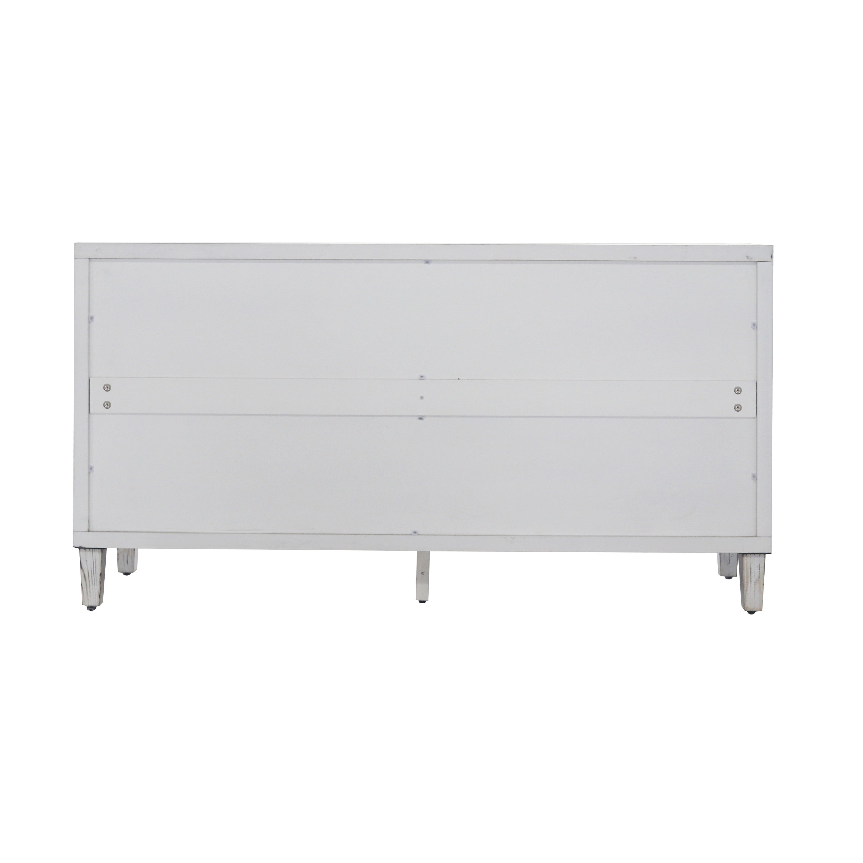 Accent Cabinet 4 Door Wooden Cabinet Sideboard Buffet Server Cabinet Storage Cabinet, For Living Room, Entryway, Hallway, Office, Kitchen And Dining Room - White Wash