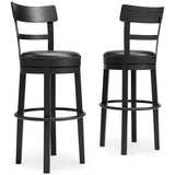 Valebeck - Tall Upholstered Swivel Barstool by Signature Design by Ashley® | Bel Furniture
