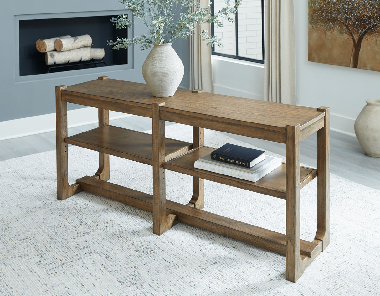 Cabalynn - Light Brown - Sofa Table by Signature Design by Ashley® | Bel Furniture