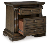 Maylee - Dark Brown - Three Drawer Night Stand by Signature Design by Ashley® | Bel Furniture
