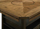 Oakly - Counter Height Table - Charcoal / Light Brown