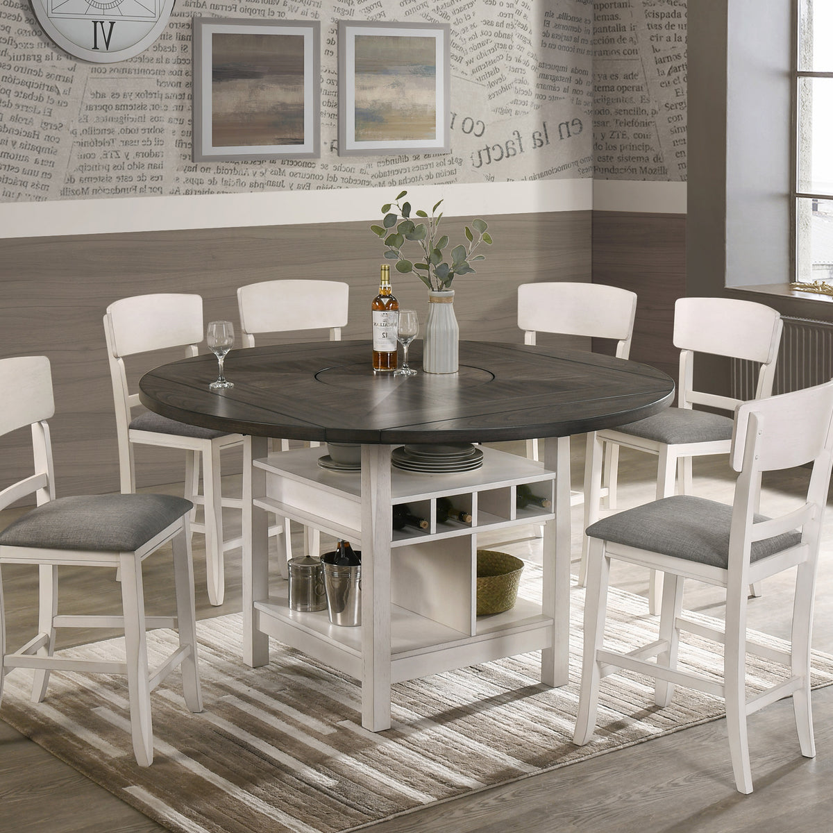 Conner Chalk Grey Counter Height Chair-2849CG-S-24 | BEL Furniture