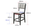 Cline - Counter Height Chair (Set of 2) - Charcoal / Gray