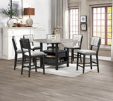 Cline - Counter Height Chair (Set of 2) - Charcoal / Gray