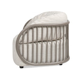 Harper - Barrel Upholstered Patio Deep Seating Armchair Axroma Olefin - Oat Beige by Jennifer Taylor Home | Bel Furniture