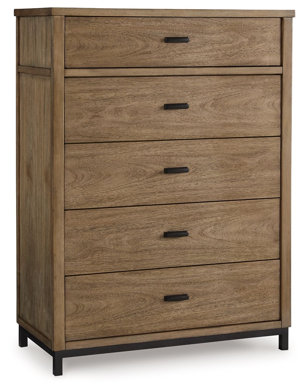 Tomtyn - Light Brown - Five Drawer Chest by Benchcraft® | Bel Furniture