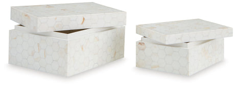 Aldenburg - Cream - Box Set (Set of 2) by Signature Design by Ashley® | Bel Furniture