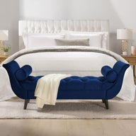 Alma - Tufted Flared Arm Entryway Bench by Jennifer Taylor Home | Bel Furniture