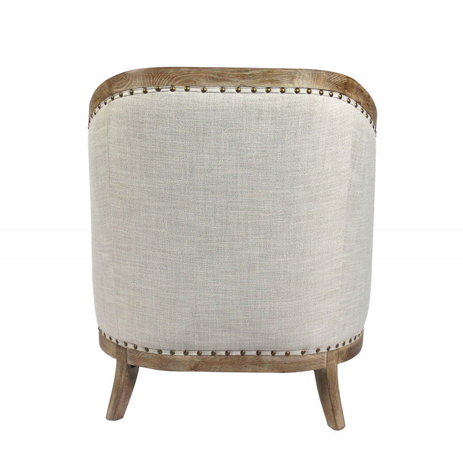 Linen Lounge Chair - Natural